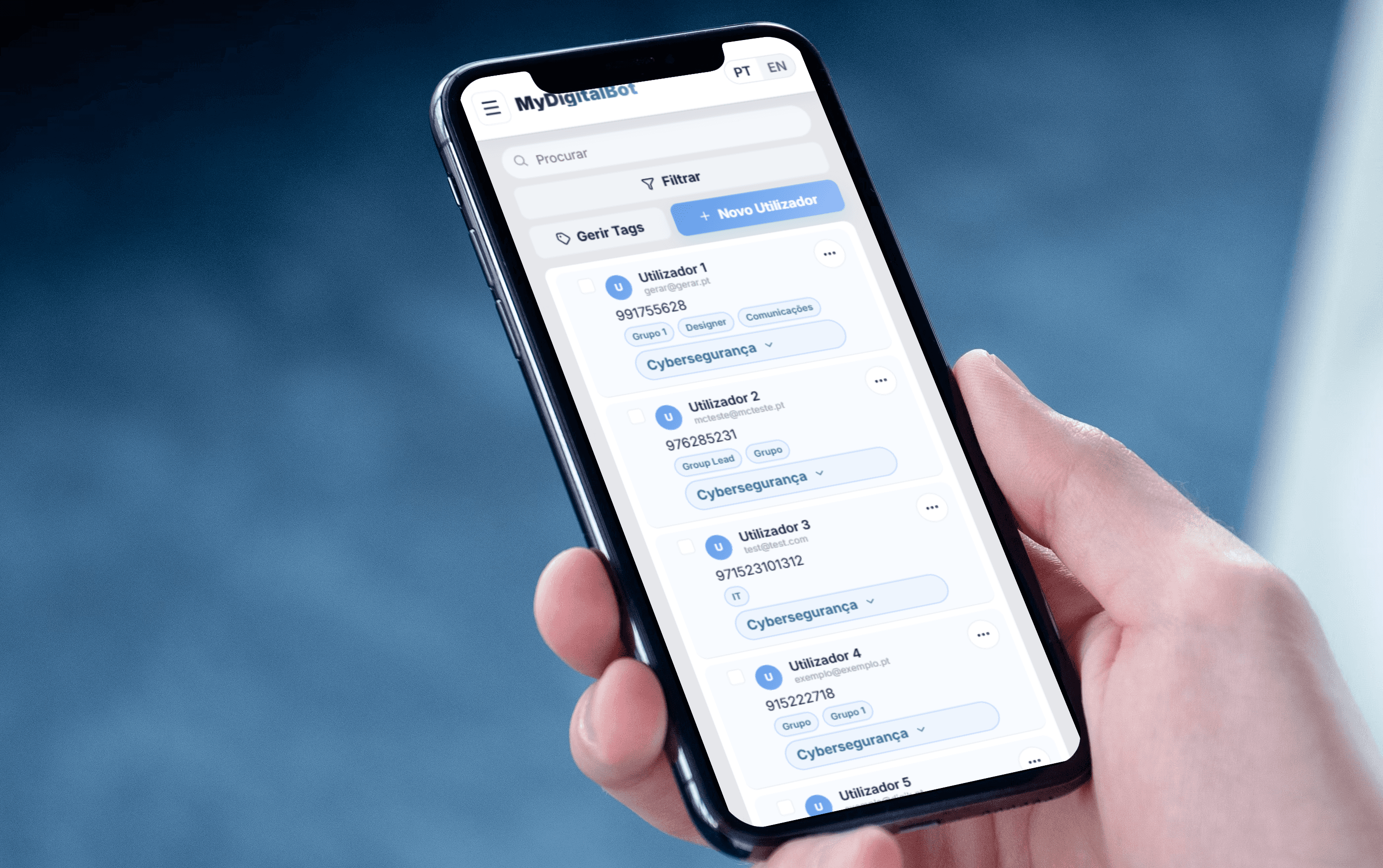 Gestão de utilizadores